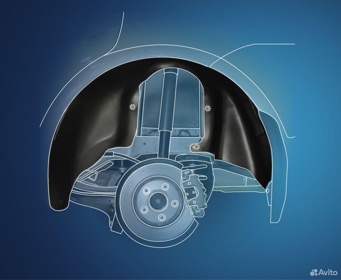 Подкрылки на hyundai Solaris 2014+ (седан)