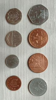 Монеты Англия ходячка