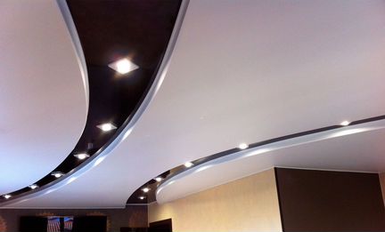 Интерьерные натяжные потолки дизайн - 105