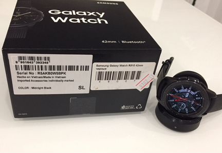 SAMSUNG Galaxy Watch 42mm. Коробка. Чек. Гарантия