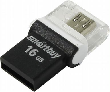 OTG USB Flash SmartBuy poko SB16gbpo-K 16 гб