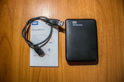 Внешний HDD WD Elements Portable 2000 gb (2 Tb)
