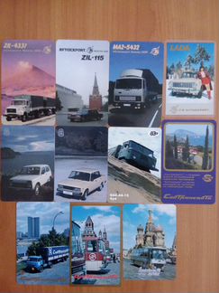 Календарик пластик транспорт 1973-1992г