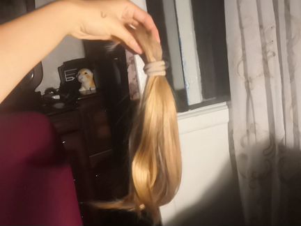 Волосы русые 35 см