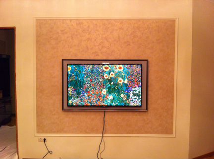 Монтаж (подвес) телевизора на стену
