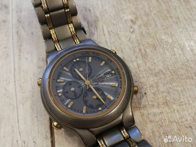 citizen titanium chronograph wr 100