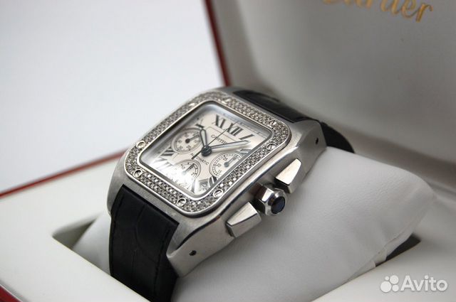 cartier santos 100 xl diamonds