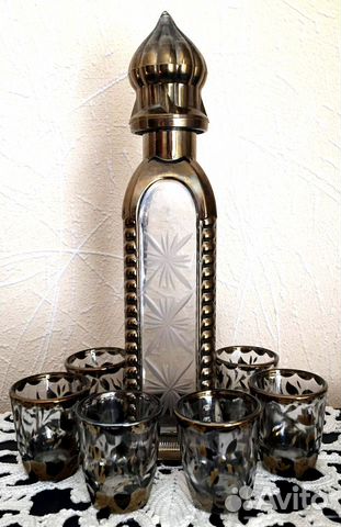 Графин (штоф) + 6 стопок (набор СССР)