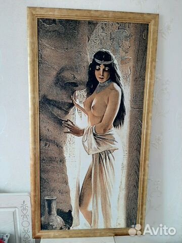 Картина 1,30/70 см.Шелкография в деревянной рамме