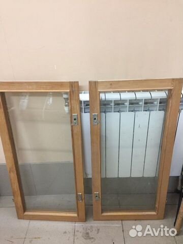 Деревянные стеклопакеты б/у 2 шт