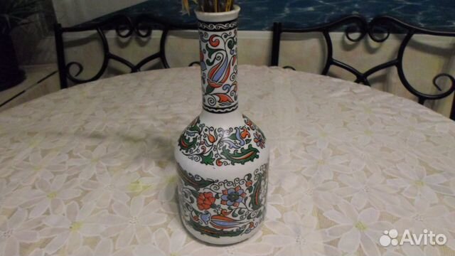 Керамическая интерьерная бутылка