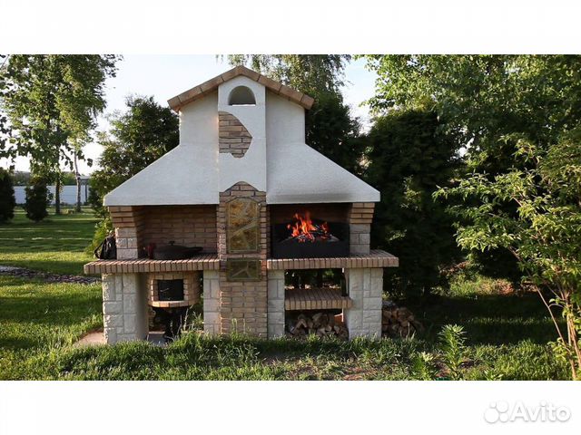 Барбекю комплекс из кирпича 