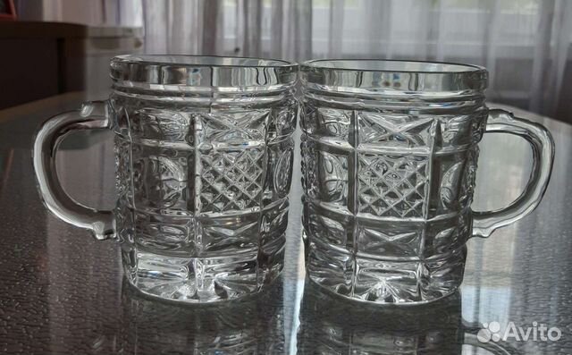 Кружки хрустальные большие СССР 6 шт
