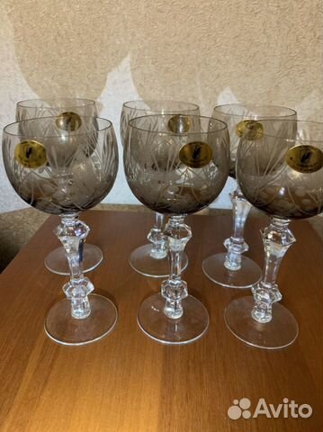 Хрустальные фужеры бокалы времер СССР