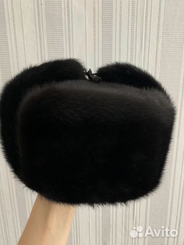 Норковая шапка мужская ушанка