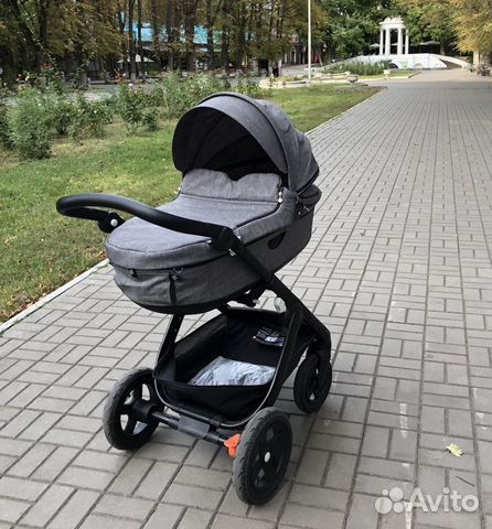 Коляска stokke trailz люлька и шасси