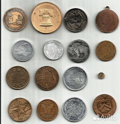 Коллекция жетонов, медалей токенов США