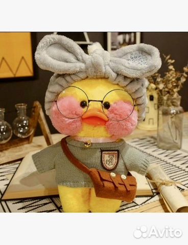 Мягкая игрушка уточка Лалафанфан + /lalafanfan
