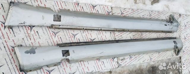 Порог W124 Mercedes серебро