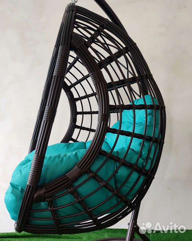 Кресло кокон подвесное из ротанга