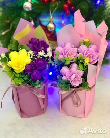 Ароматный букет из мыла