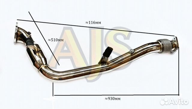 Даунпайп Subaru Legacy BL, BP твинскролл HKS Style