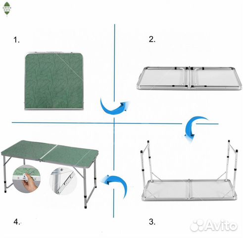 Стол складной для пикника и дачи