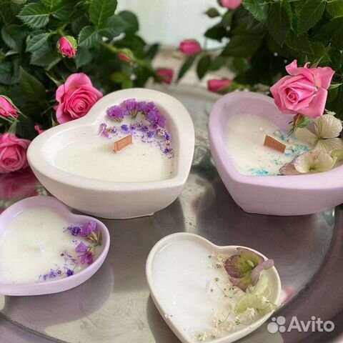 Ароматические свечи из гипса