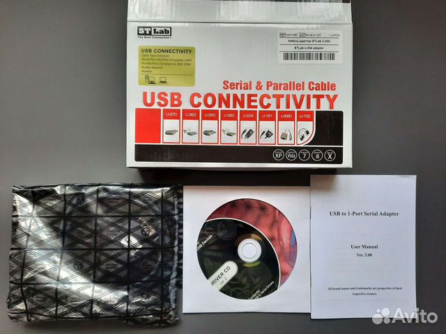 Кабель StLab U-224 (USB 2.0-COM) 1.5 метра