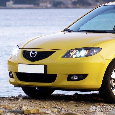Бампер передний в цвет Mazda 3 BK (2003-2006)