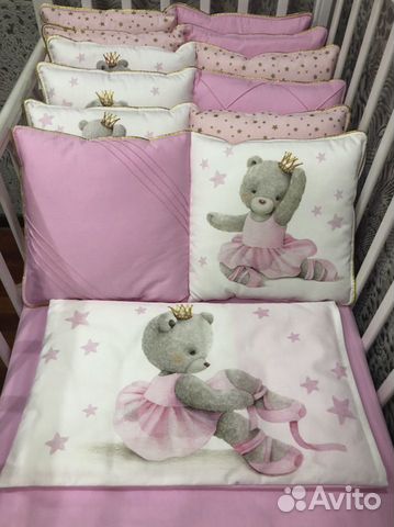 Бортики в кроватку новые