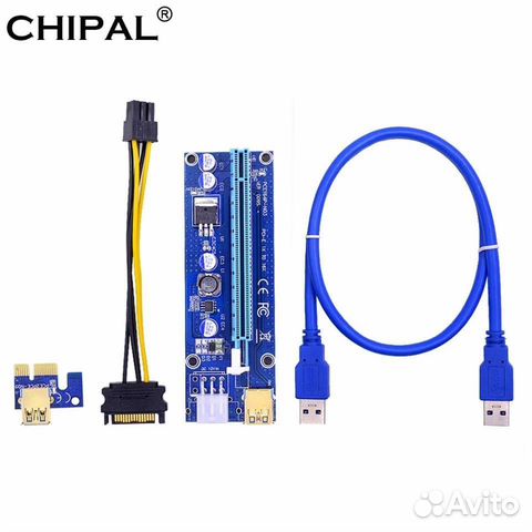 Райзер pci-e VER 009S 6pin Новый