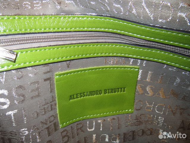 Новая сумка Alessandro Birutti зеленая монтана