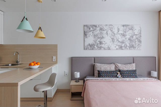 

Квартира-студия, 27 м², 1 кровать