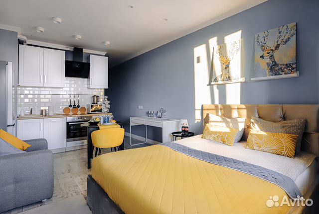 

Квартира-студия, 40 м², 2 кровати