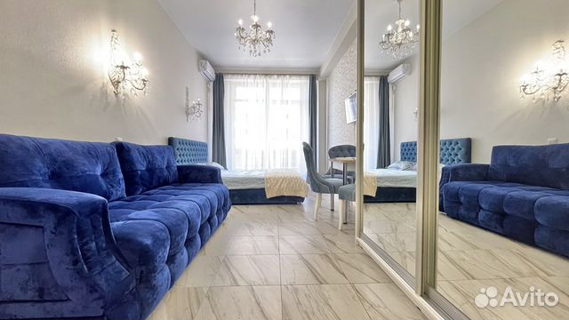 

Квартира-студия в апарт-отеле, 38 м², 2 кровати
