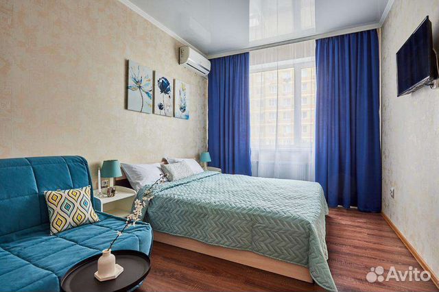 

1-к. квартира, 40 м², 2 кровати
