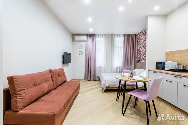 

Квартира-студия, 23 м², 2 кровати
