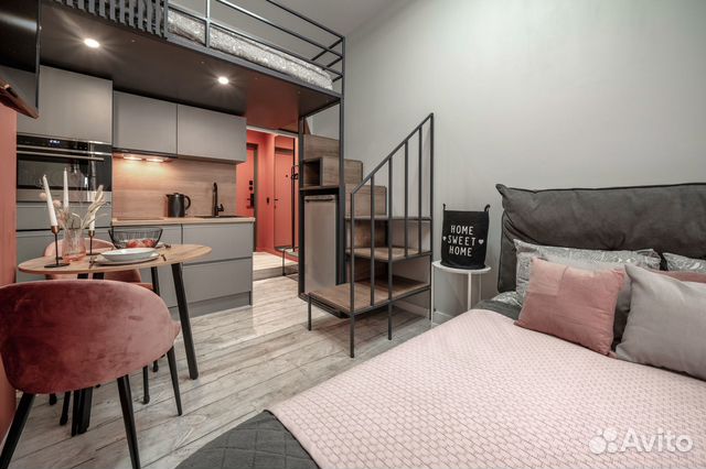 

Квартира-студия, 25 м², 2 кровати