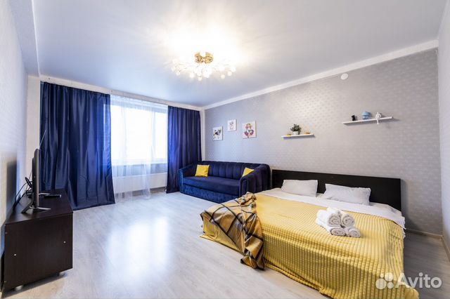 

1-к. квартира, 45 м², 2 кровати