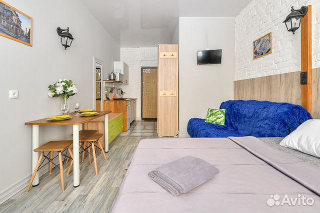 

Квартира-студия, 19 м², 2 кровати
