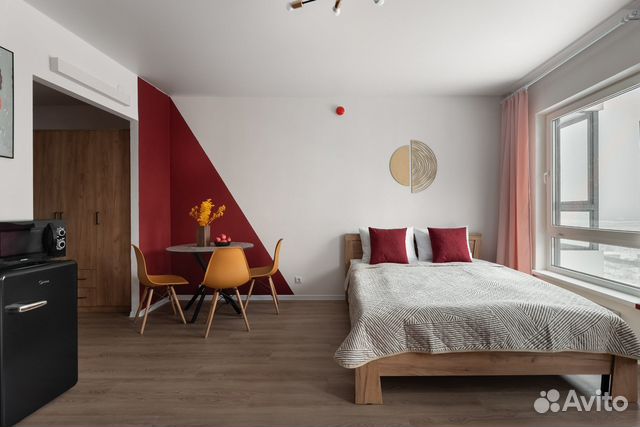 

Квартира-студия, 29 м², 2 кровати