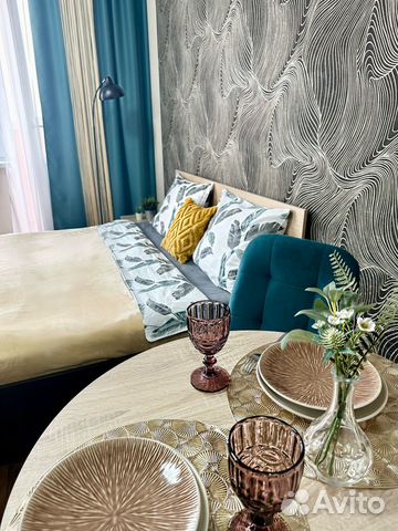 

Квартира-студия, 28 м², 2 кровати