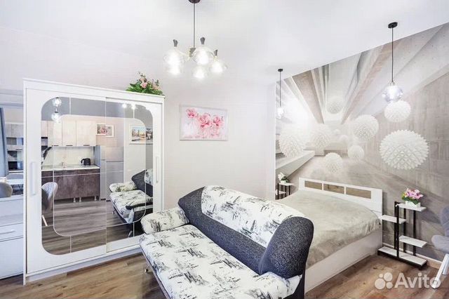 

Квартира-студия, 35 м², 2 кровати