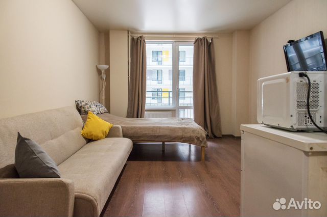 

Квартира-студия, 27 м², 2 кровати