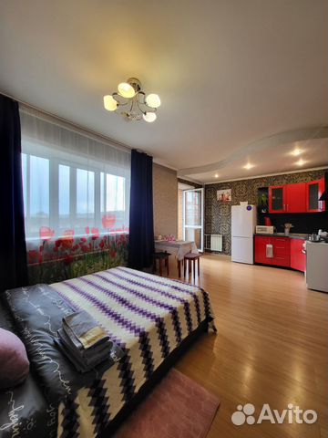 

Квартира-студия, 35 м², 2 кровати