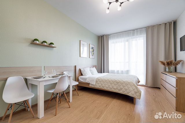 

Квартира-студия, 24 м², 2 кровати