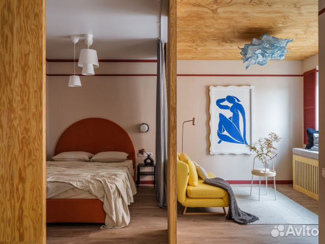 

Квартира-студия, 40 м², 3 кровати