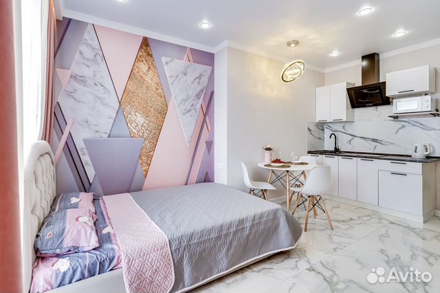 

Квартира-студия, 28 м², 2 кровати