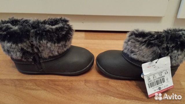 Новая обувь zara Baby р.20 Серые Осень-Зима Новая обувь zara Baby р.20 Серые Осень-Зима